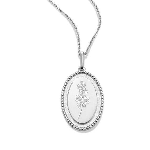 Cherry Blossom Odelia Pendant in Sterling Silver