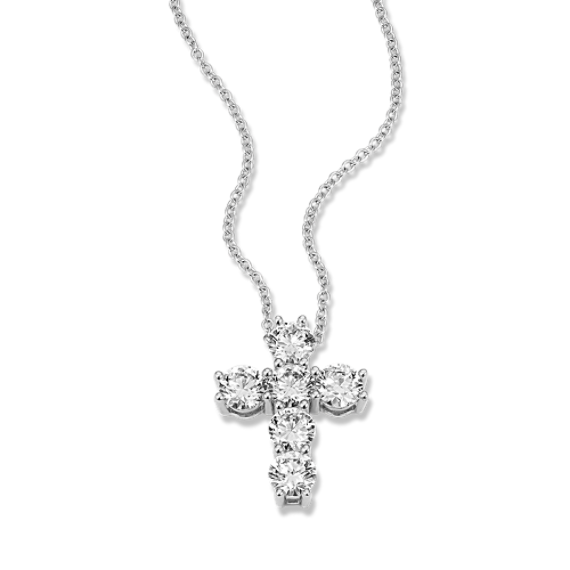 3 tcw Lab-Grown Diamond Cross Pendant