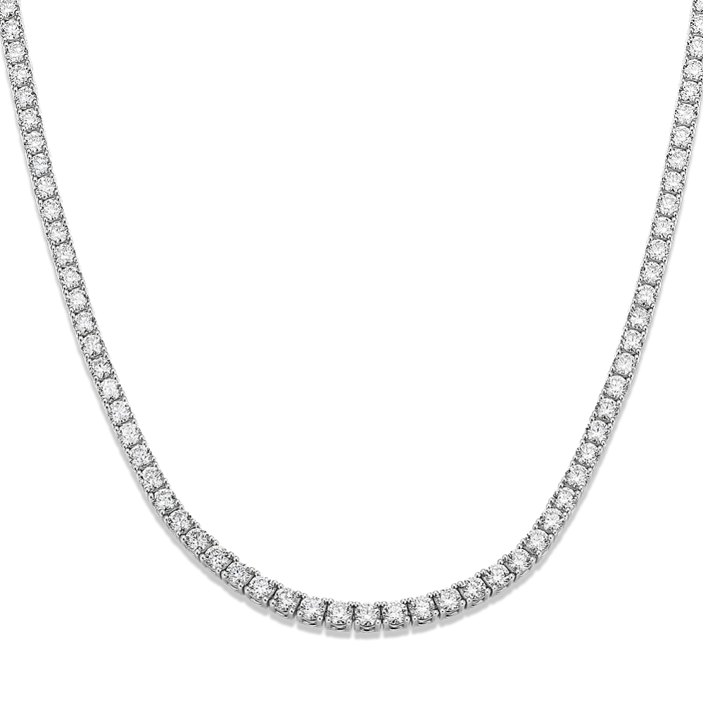 10 tcw Diamond Tennis Necklace