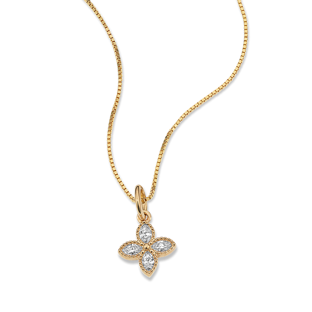 Diamond Petals Pendant