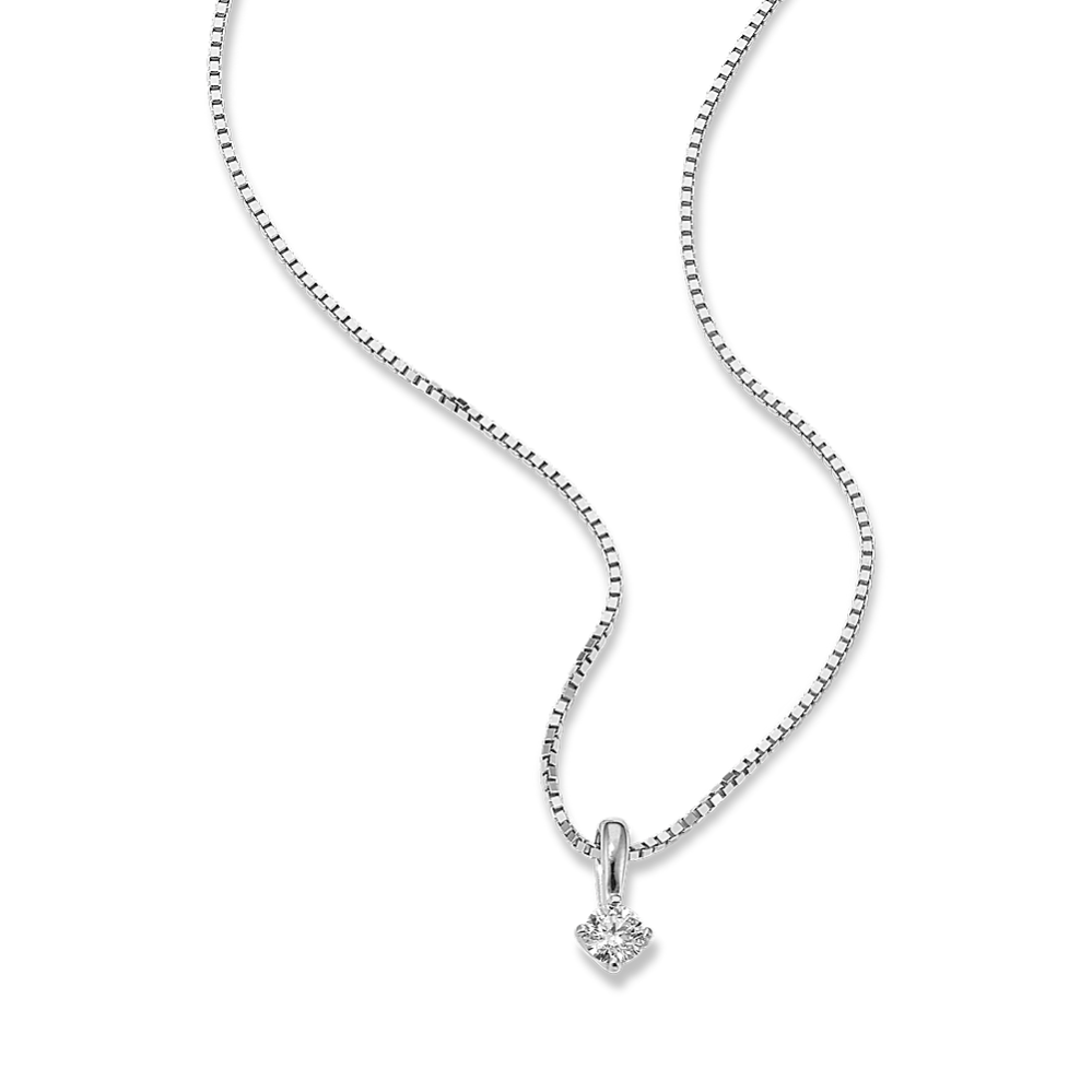 1/10 ctw Diamond Solitaire Pendant