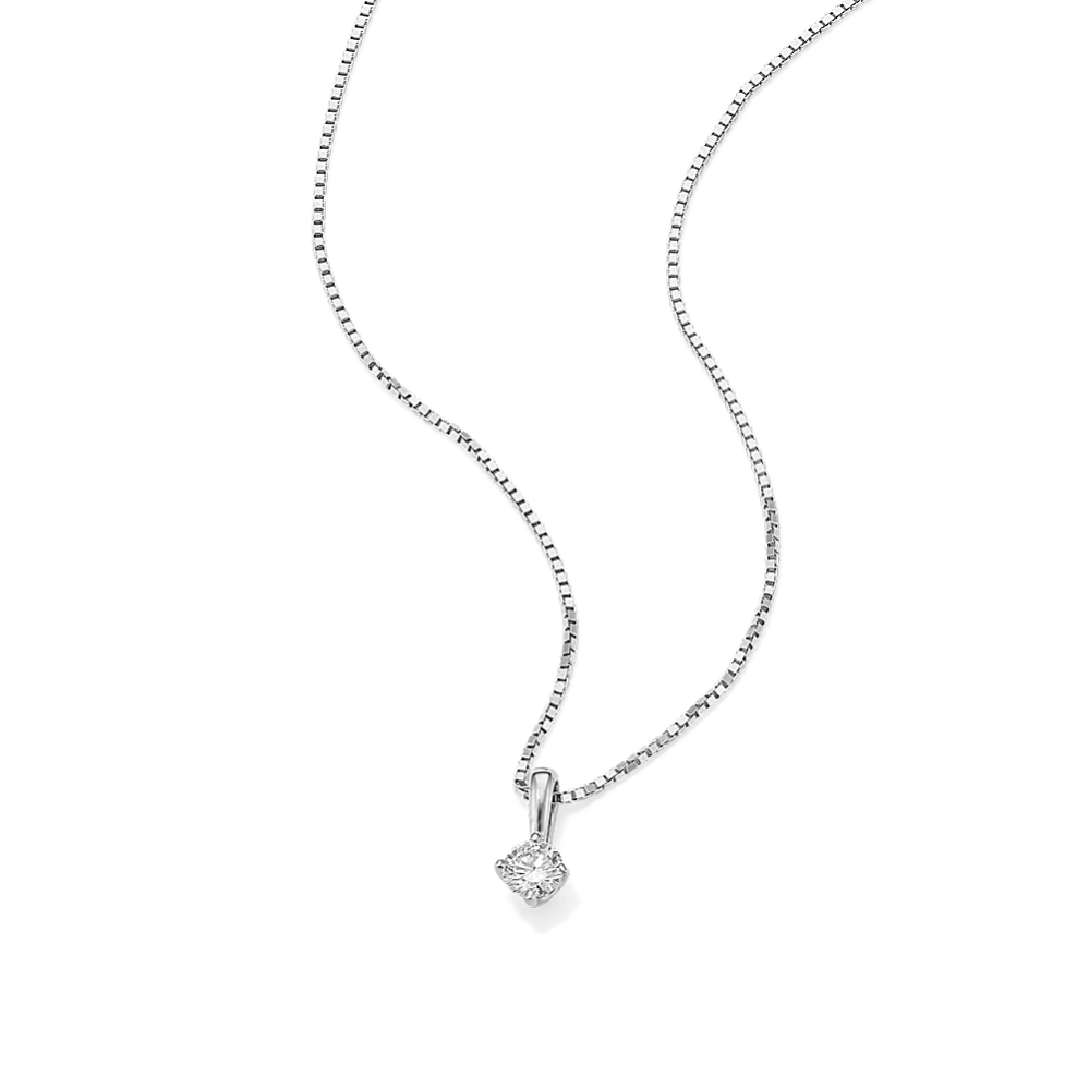 1/8 ctw Diamond Solitaire Pendant