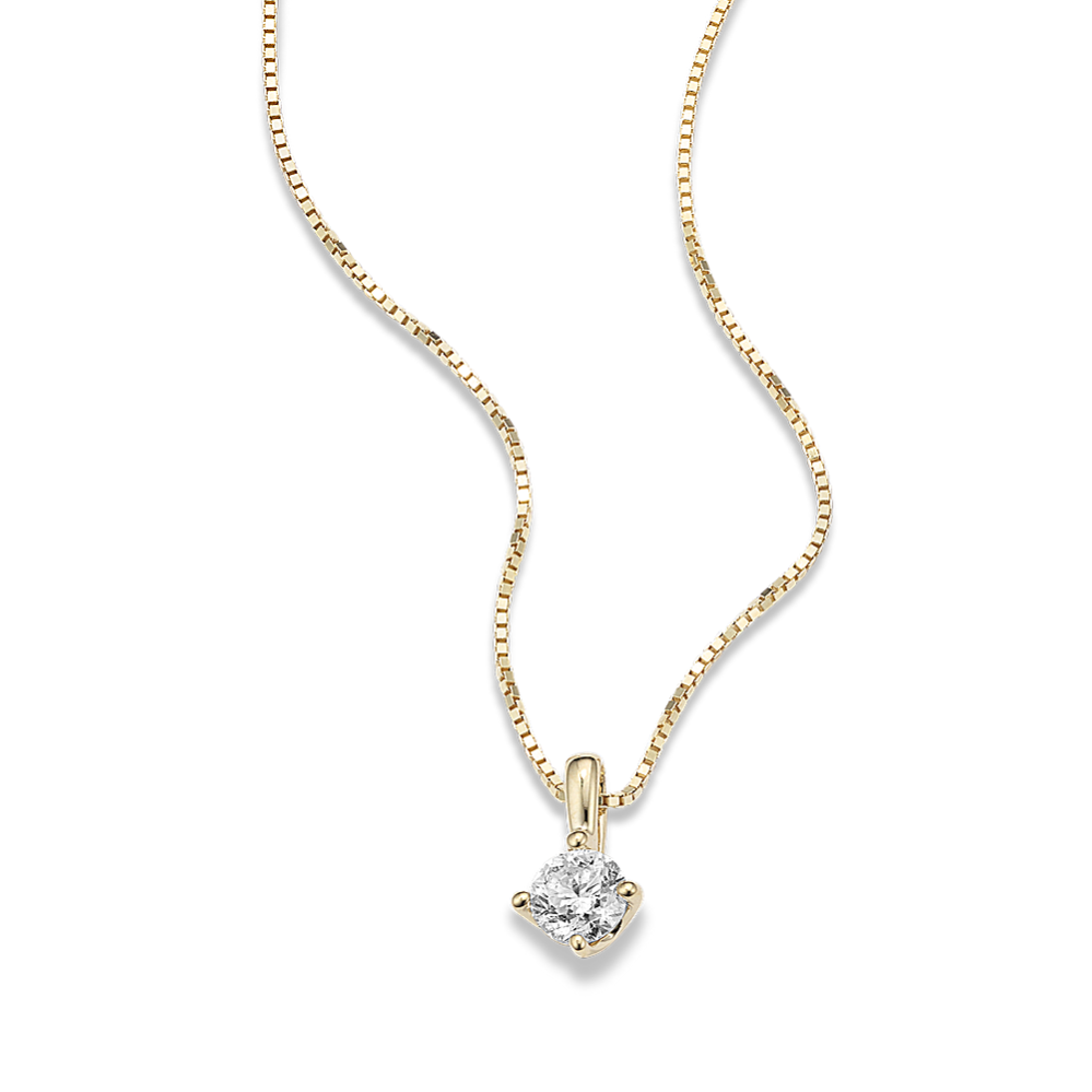 1/3 ctw Diamond Solitaire Pendant