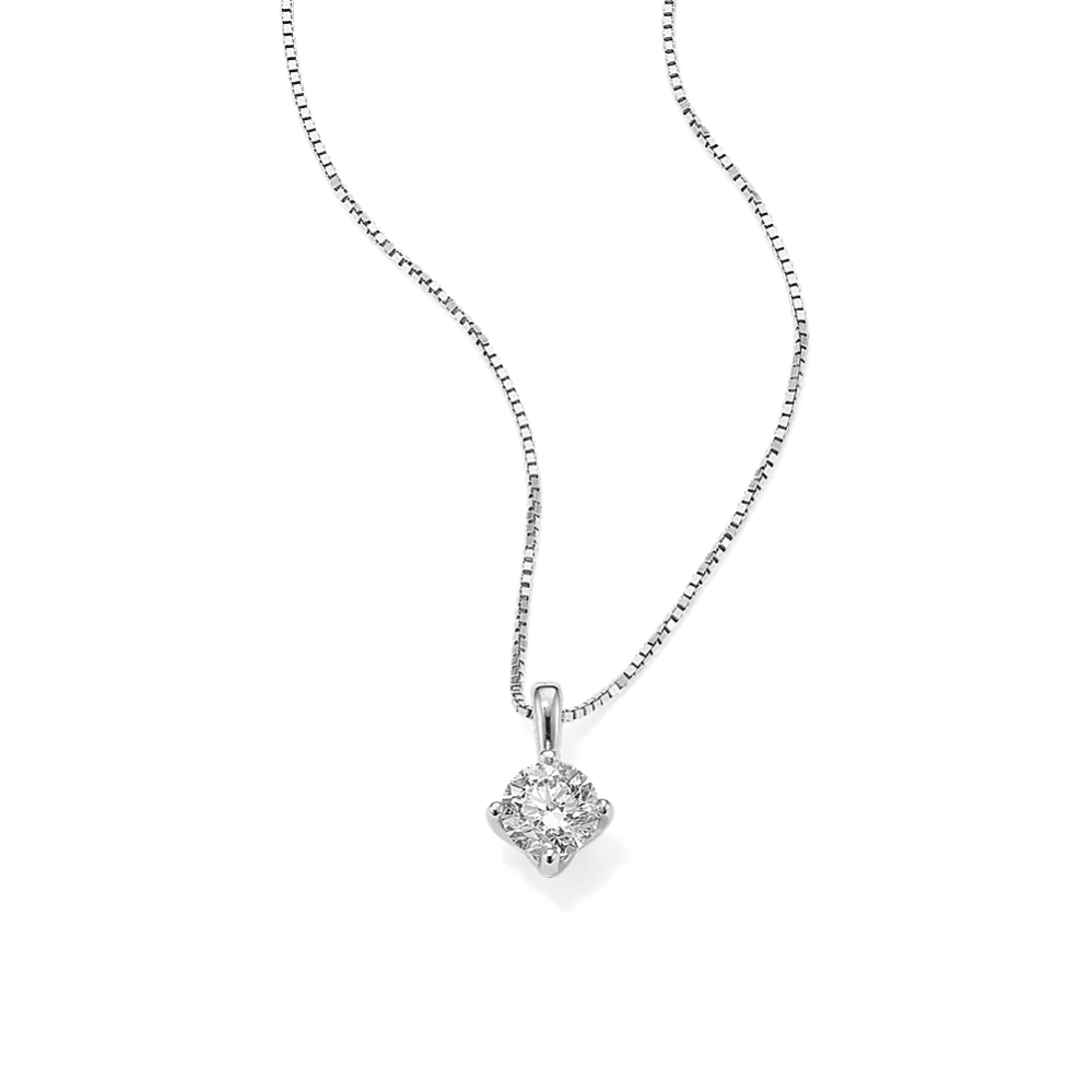 5/8 ctw Diamond Solitaire Pendant