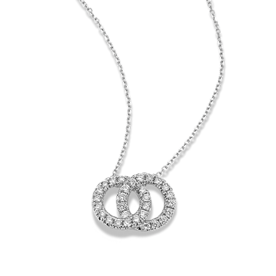 Interlocking Circles Lab-Grown Diamond Necklace