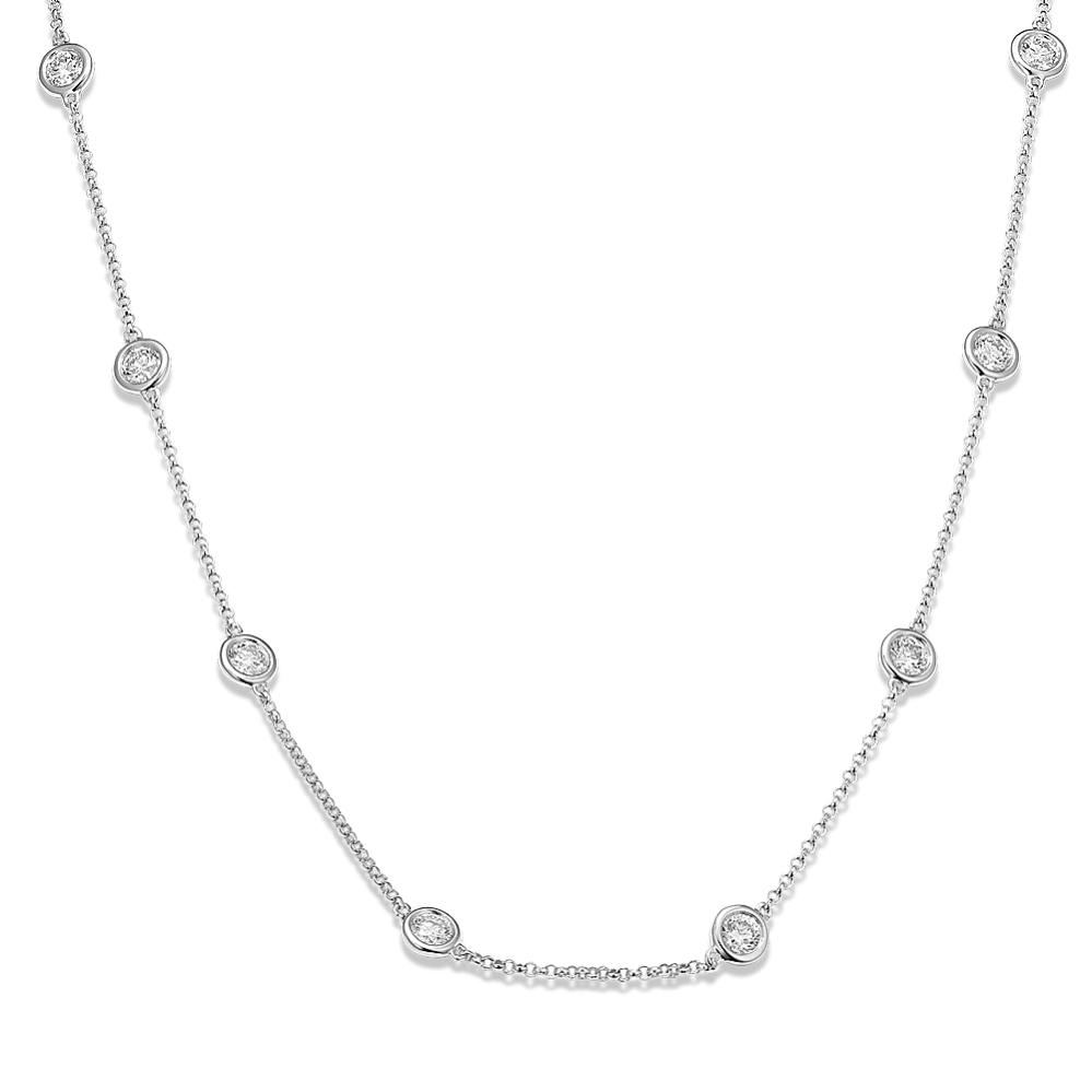 2 tcw Lab-Grown Diamond Station Necklace