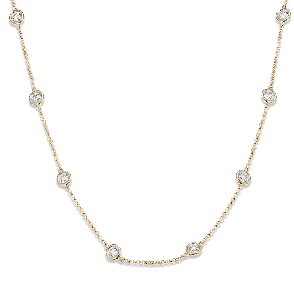 2 tcw Lab-Grown Diamond Station Necklace