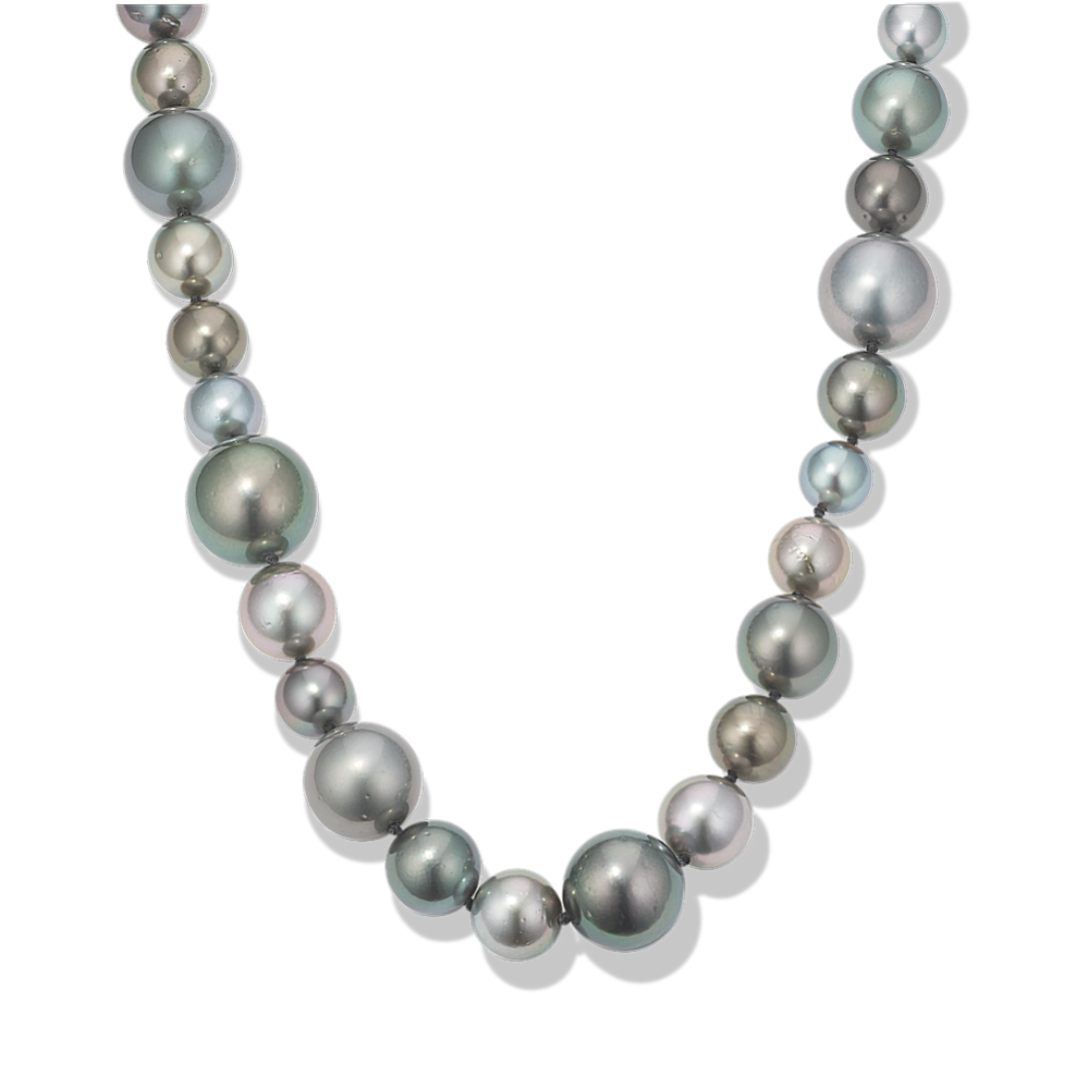 Multicolored Cultured Tahitian Pearl Strand (17'')