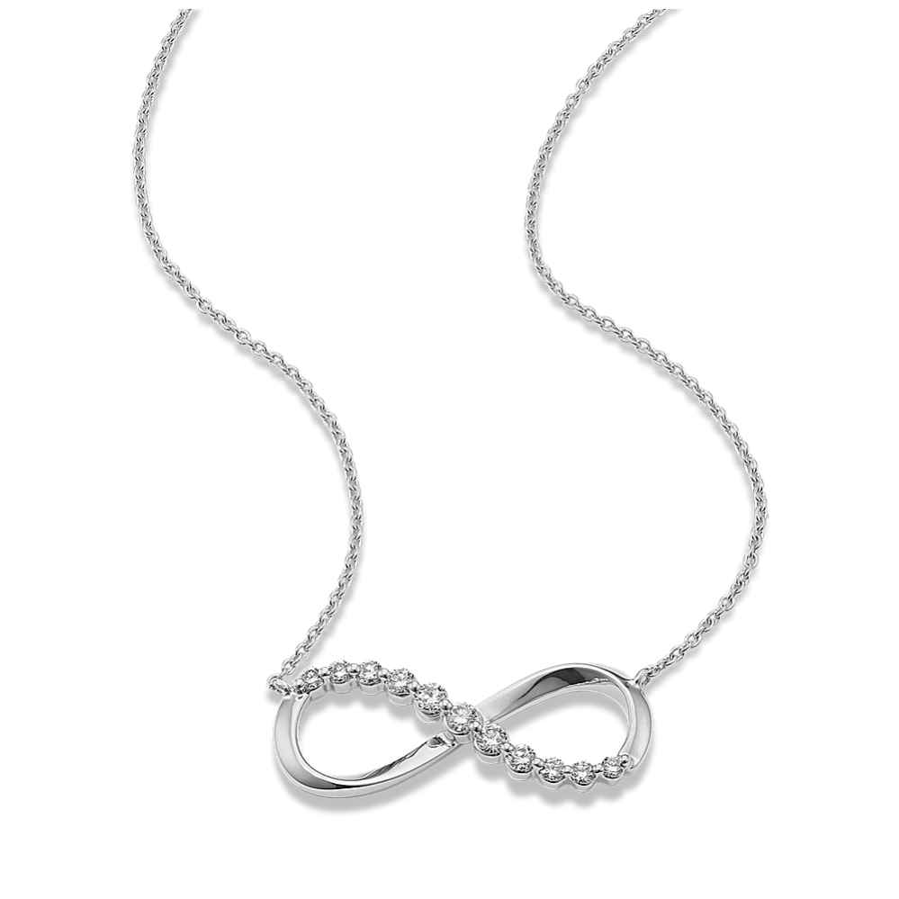 Lab-Grown Diamond Infinity Necklace