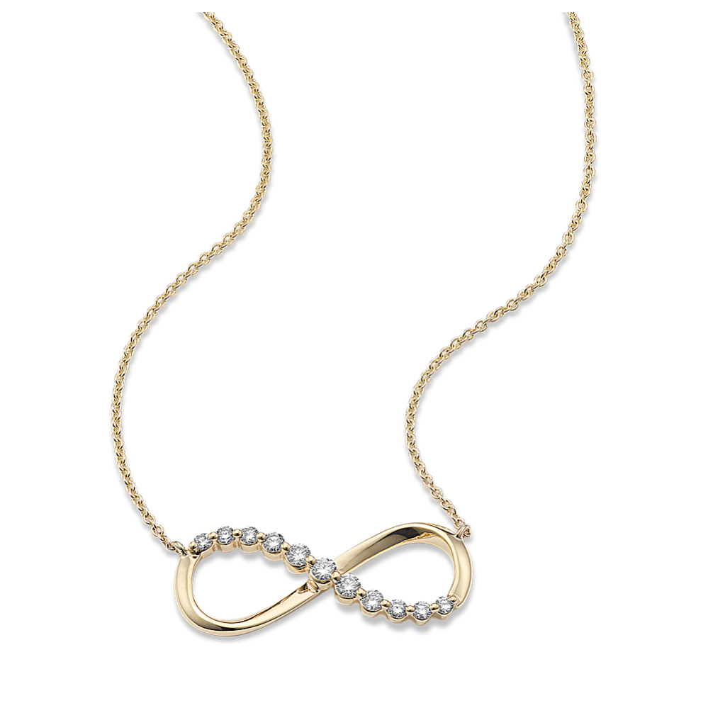 Lab-Grown Diamond Infinity Necklace