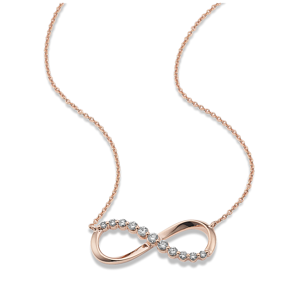 Lab-Grown Diamond Infinity Necklace