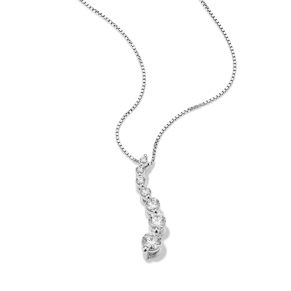 1/2 tcw Lab-Grown Diamond Journey Pendant