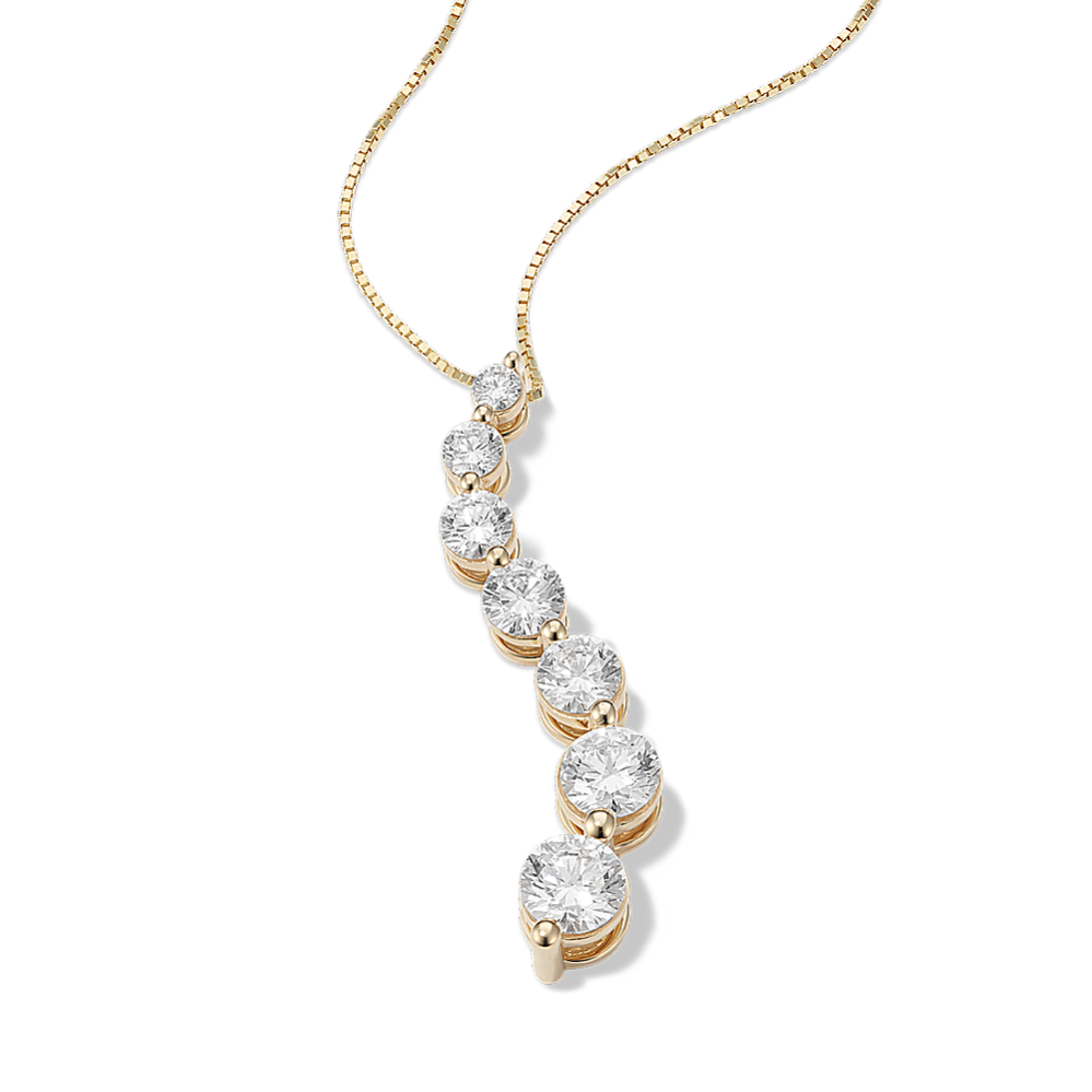 2 tcw Lab-Grown Diamond Journey Pendant