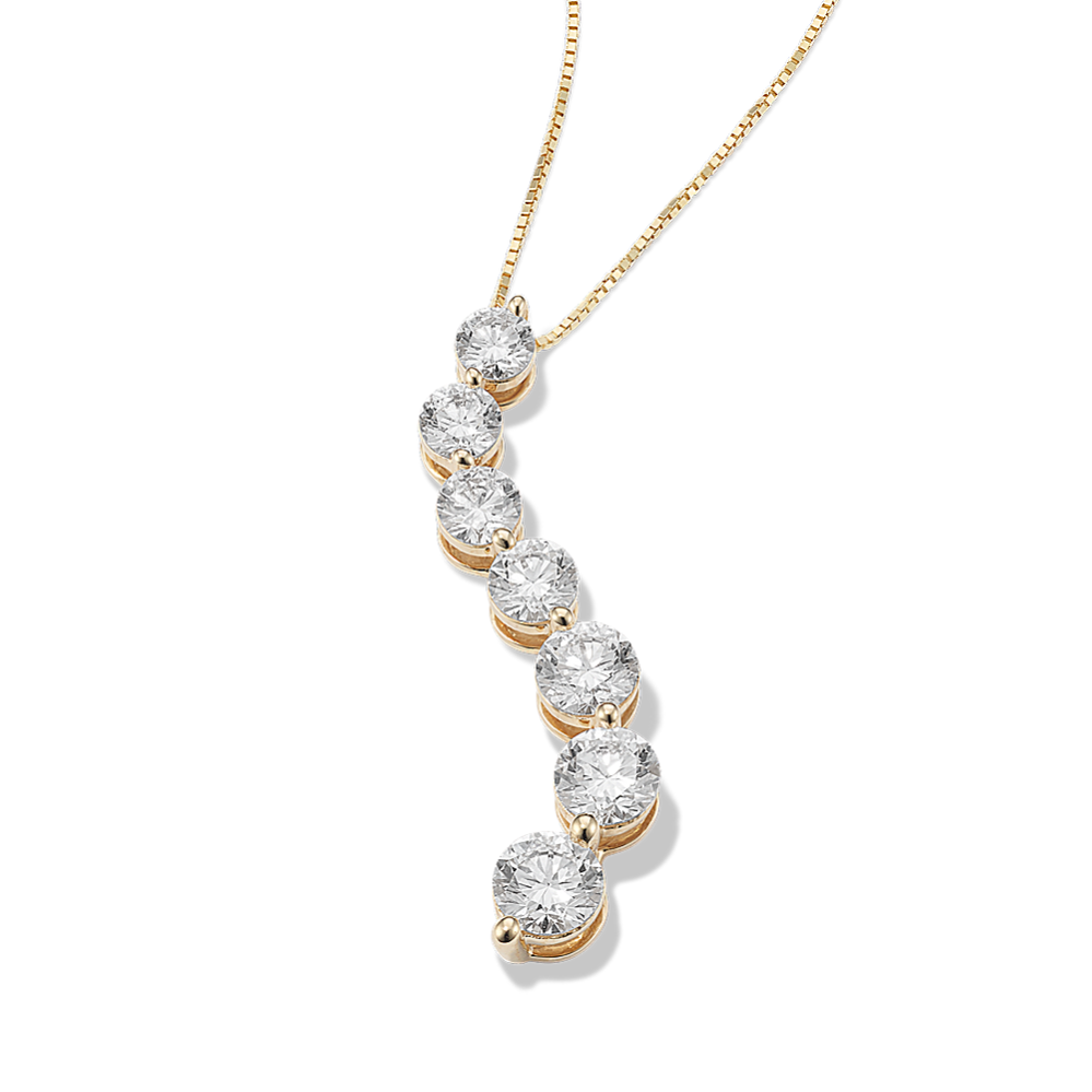 3 tcw Lab-Grown Diamond Journey Pendant