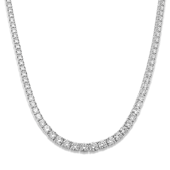15 tcw Lab-Grown Diamond Tennis Necklace