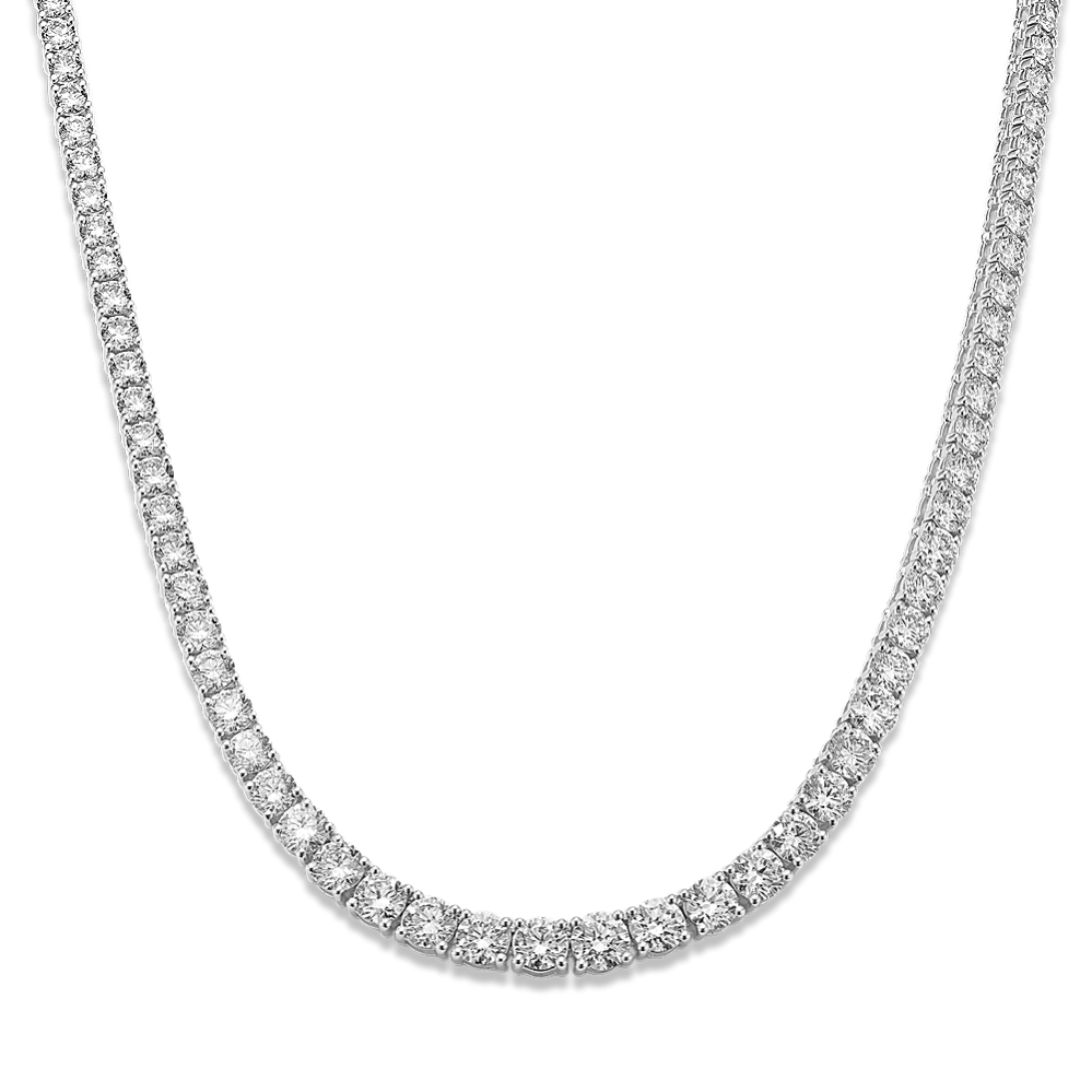 15 tcw Lab-Grown Diamond Tennis Necklace