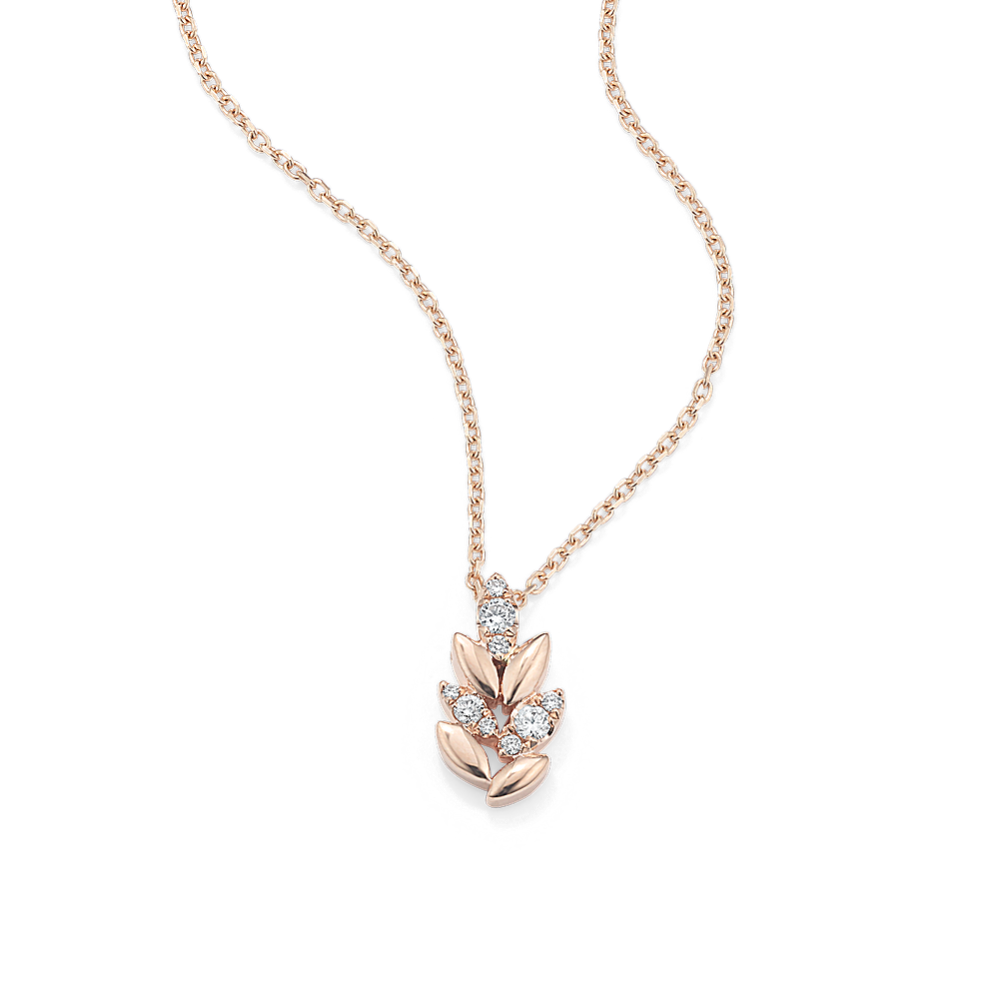 Laurel Diamond Pendant