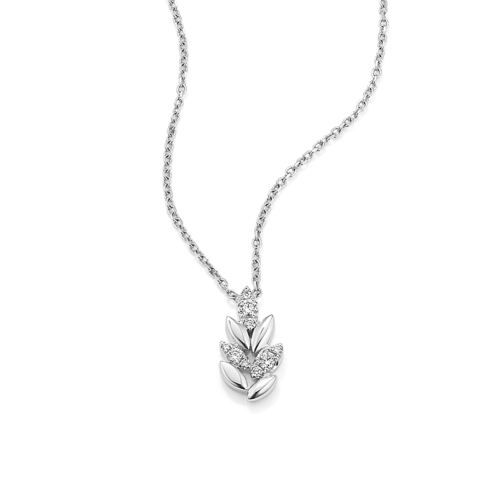 Laurel Diamond Pendant