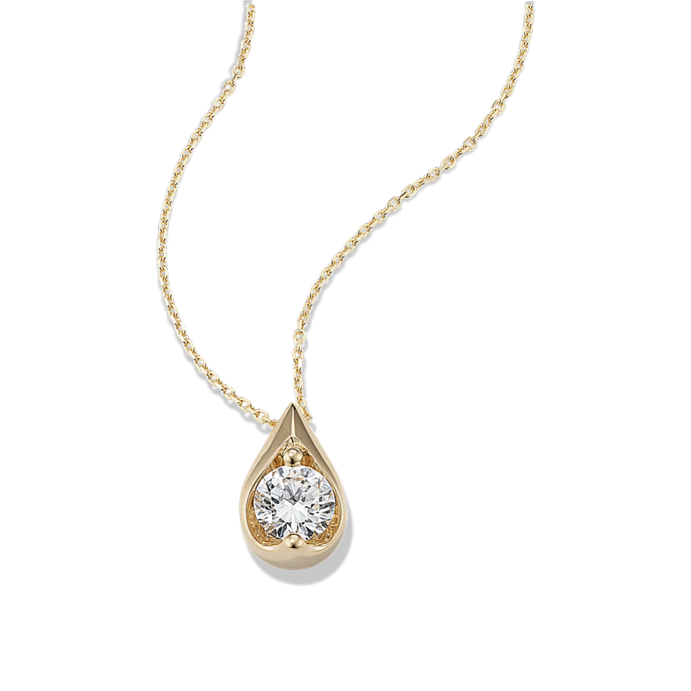 Dewdrop 1 tcw Diamond Pendant
