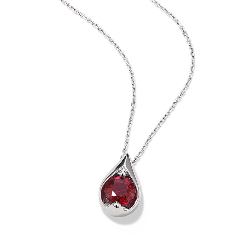 Dewdrop Ruby Pendant