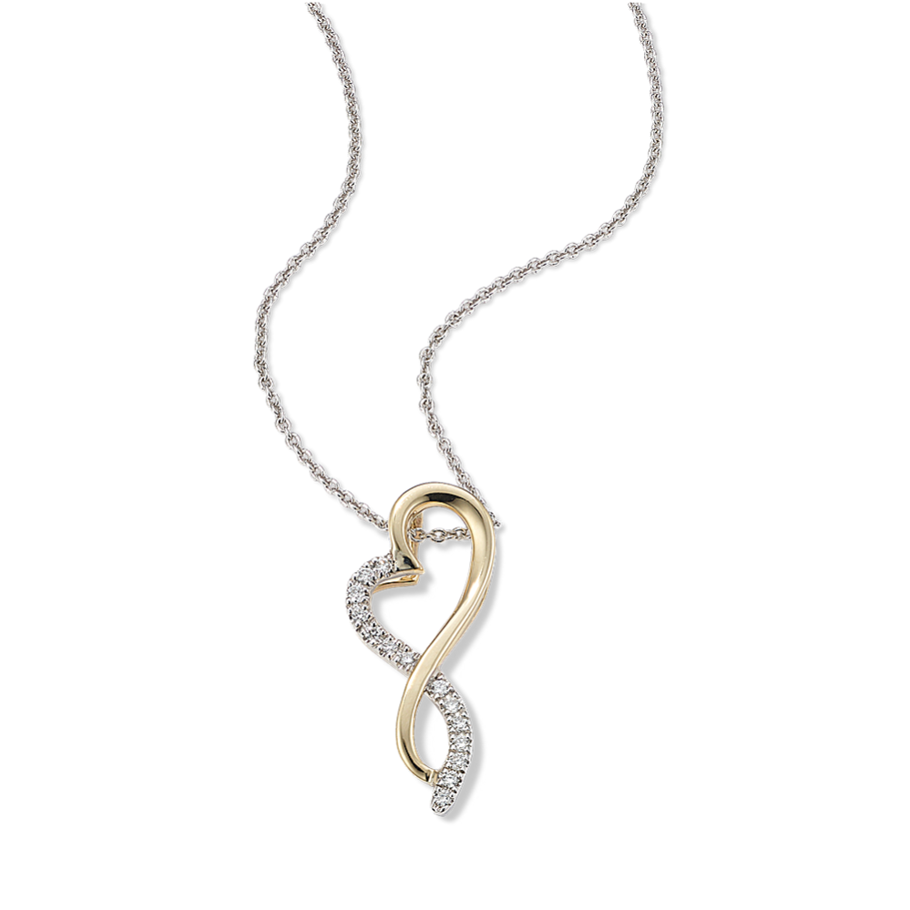 Forever Yours Infinity Heart Diamond Pendant