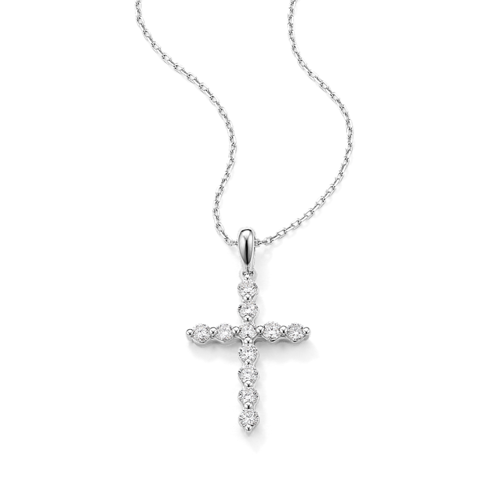 Leonie 1/2 tcw Lab-Grown Diamond Cross Pendant