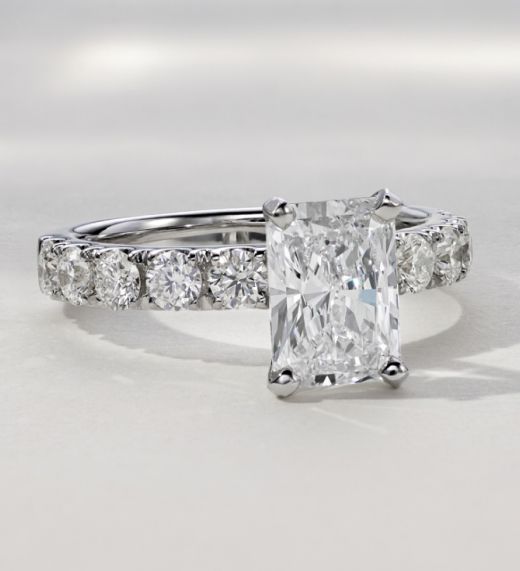 A platinum engagement ring