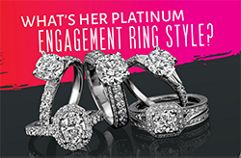 Platinum engagement style infographic