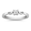 Mobile Image of Silver Ring with Princess Cut Diamond