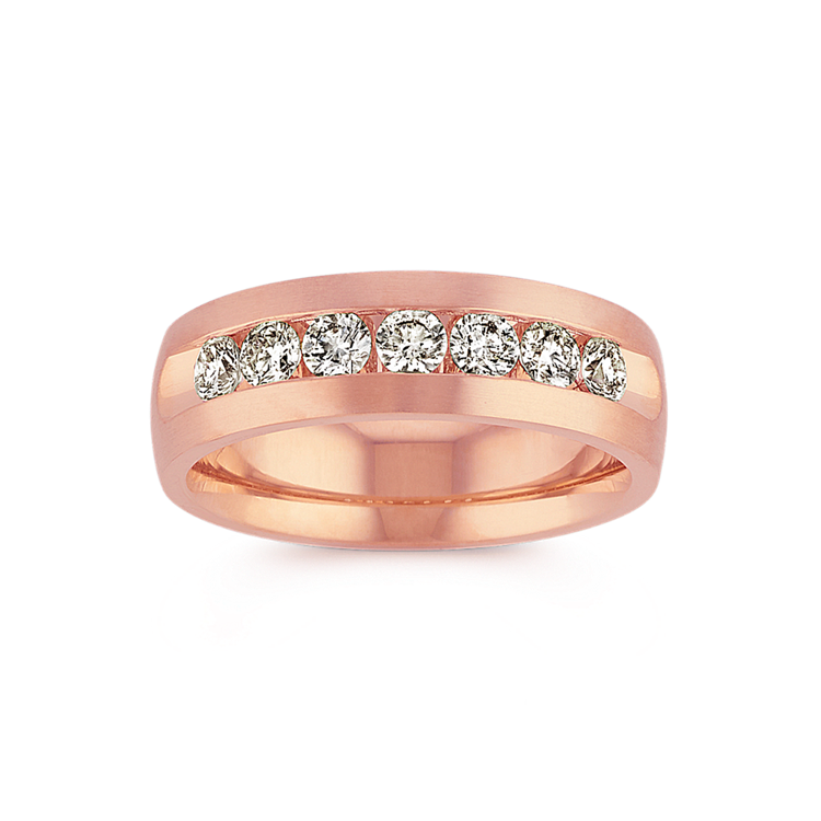 Brooks Natural Diamond Ring in 14K Rose Gold (7mm)