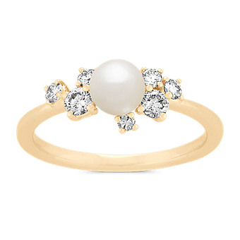 Pearl Ring | Shop Pearl Diamond Rings | Shane Co. (Page 1)