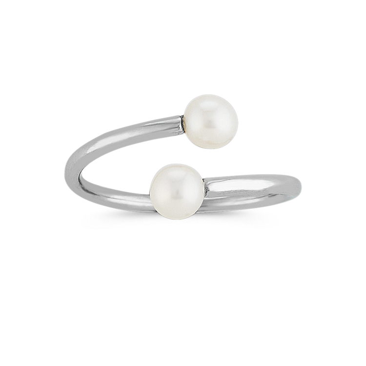 4mm Cultured Freshwater Pearl Ring in Sterling Silver
