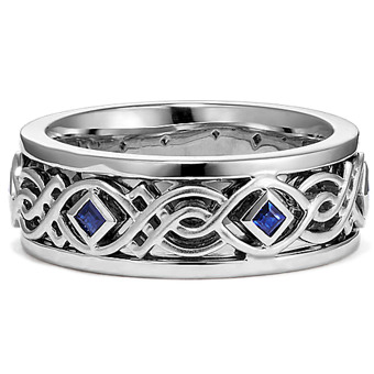 Men's Sapphire Wedding Bands at Shane Co. (Page 1)