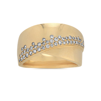 Diamond Ring in 14k Yellow Gold | Shane Co. Diamond Ring in 14k Yellow Gold | Shane Co.