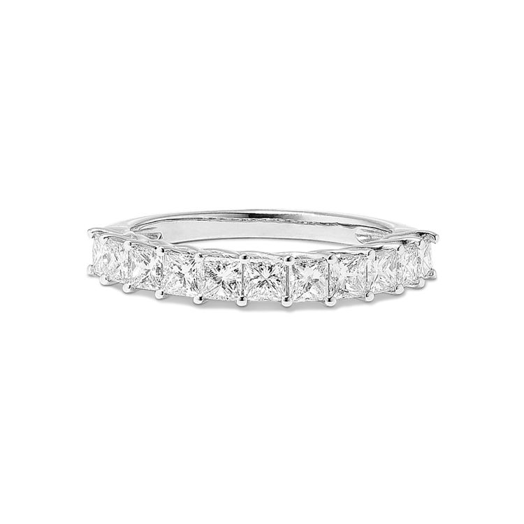 Montpellier Classic Pave-Set Natural Diamond Wedding Band in 14K White Gold