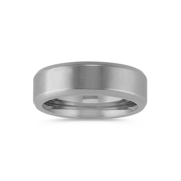 Classic Satin Finished Titanium Ring (7mm)