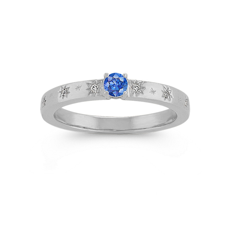 Natural Diamond Star Pick-Your-Gemstone Ring