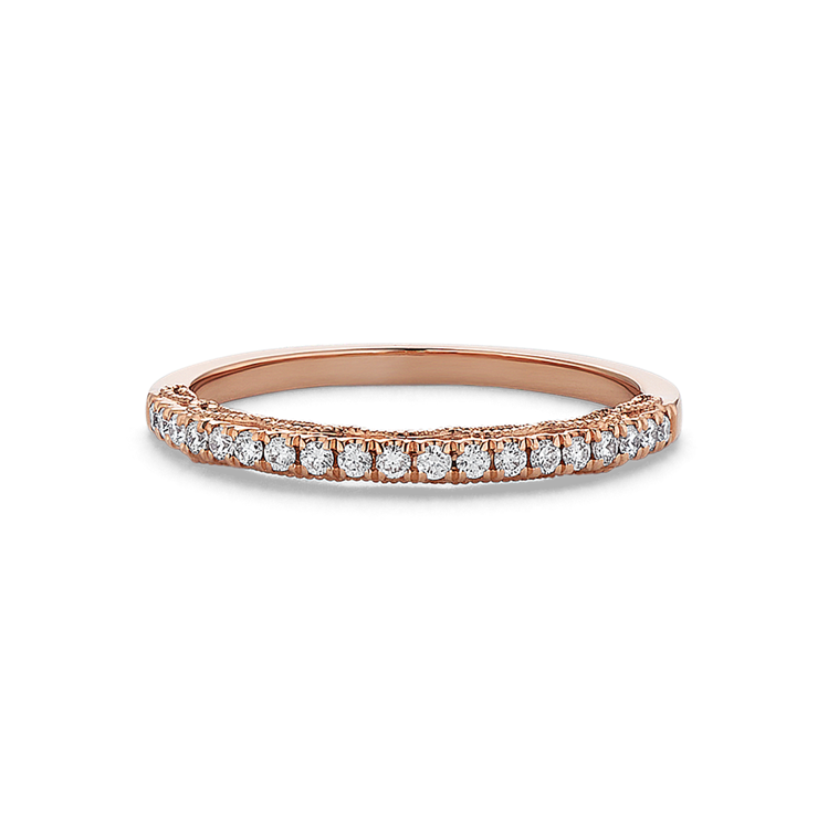 14k rose gold store wedding band womens