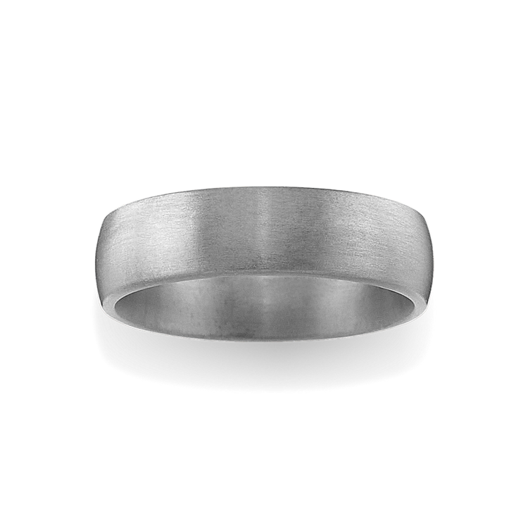 Modern Grey Tantalum Mens Ring (6mm)