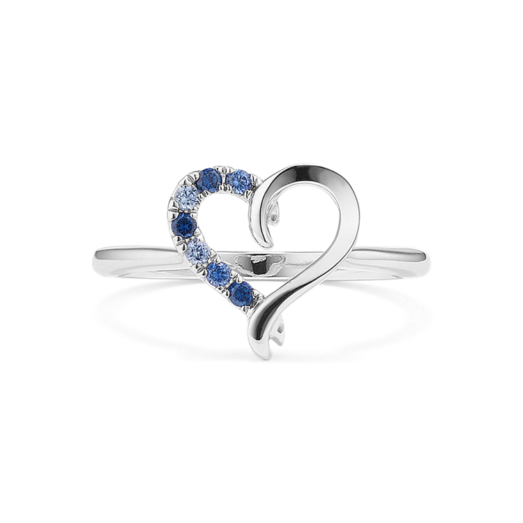 Cara Multi-Colored Natural Sapphire Ring in Sterling Silver