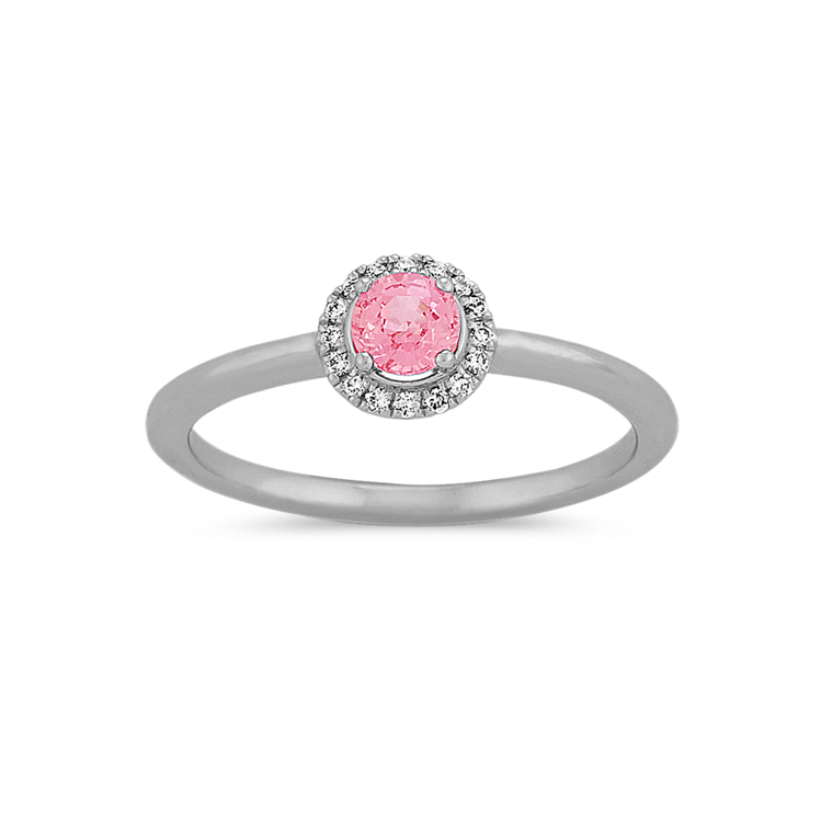 Pink sapphire sale promise ring