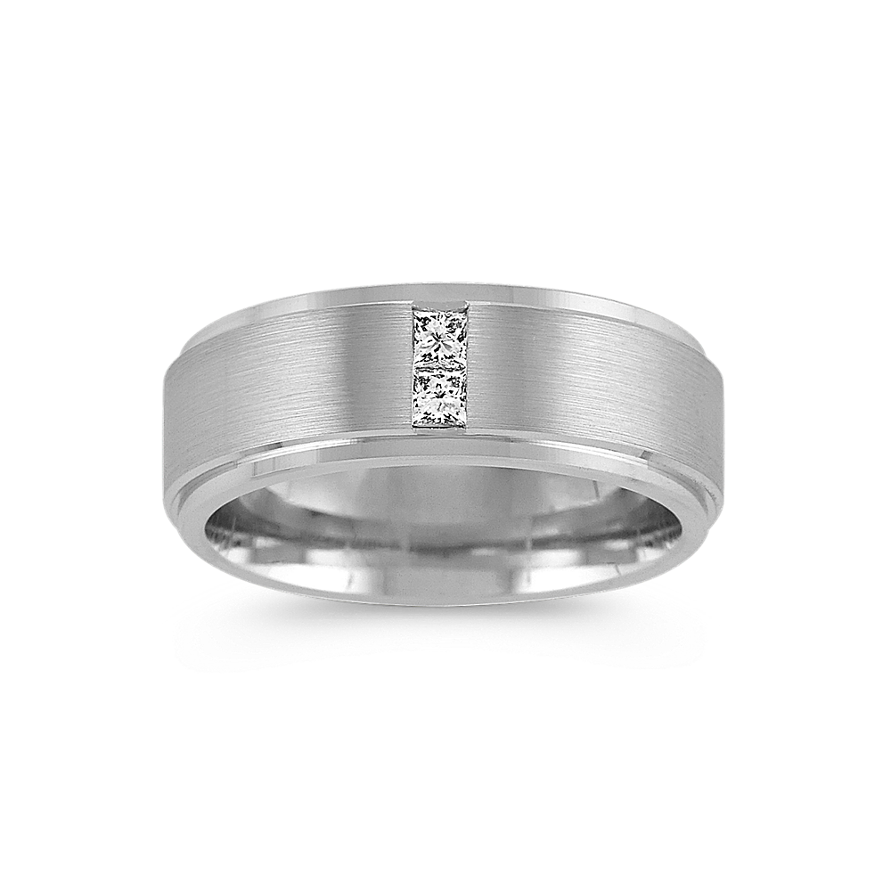 Baron Diamond Ring in 14K White Gold (8mm)