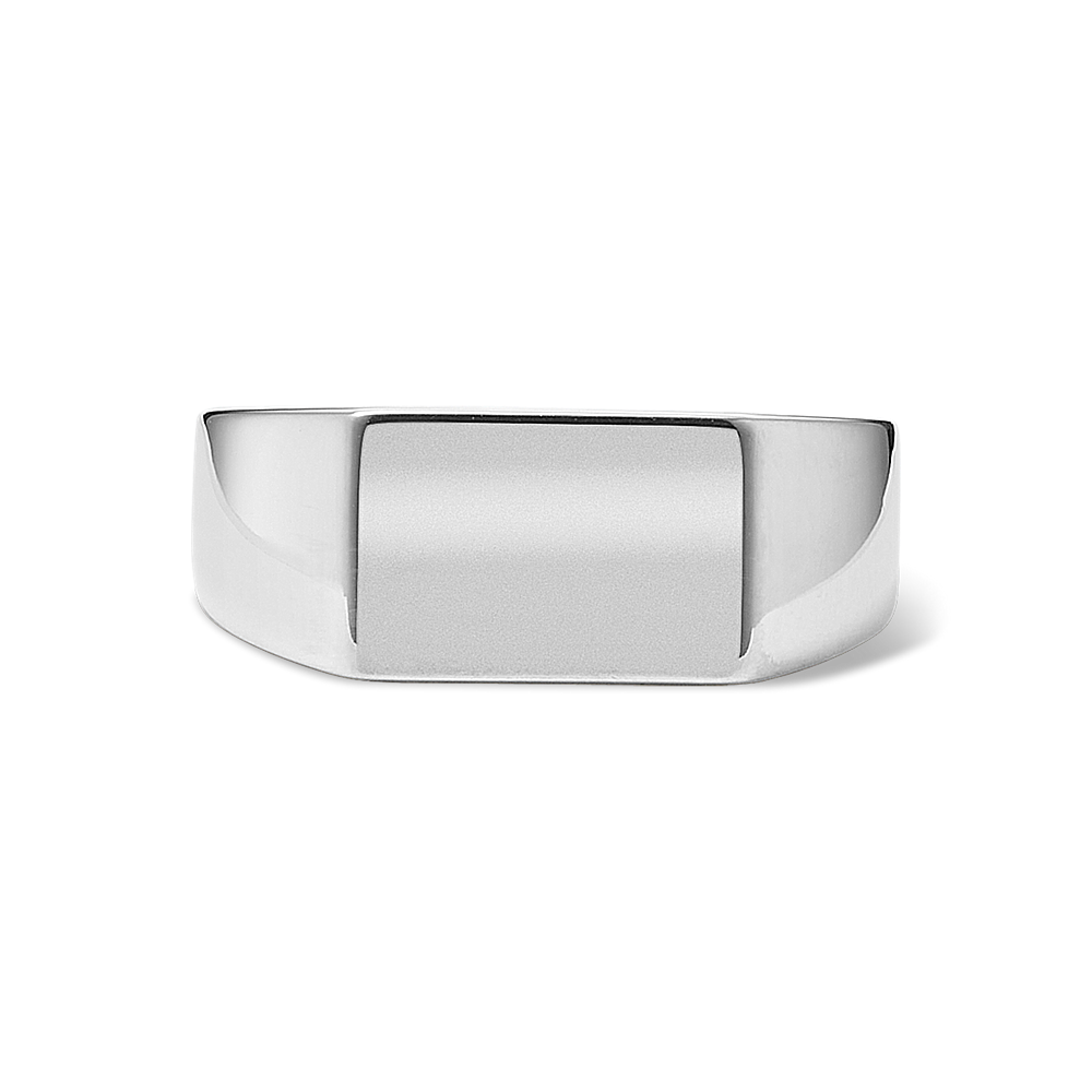 Rectangular Signet Ring in Sterling Silver