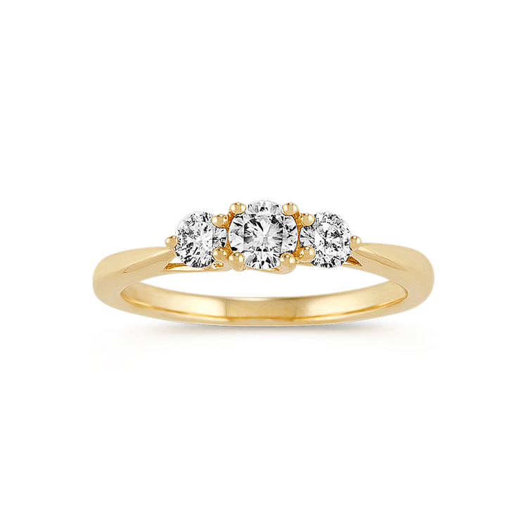 Three diamond store anniversary ring