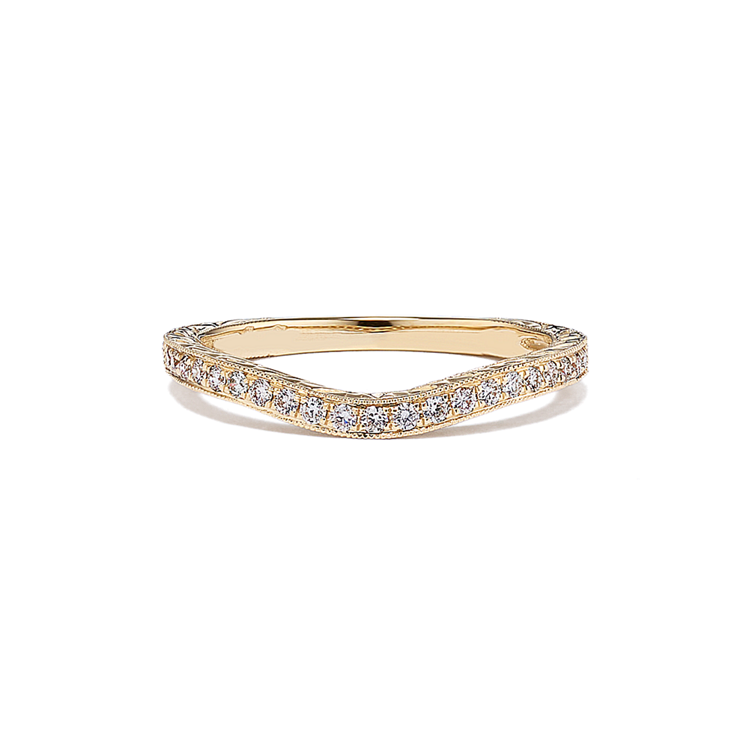 View Shane Co.'s Yellow Gold Contour Wedding Bands