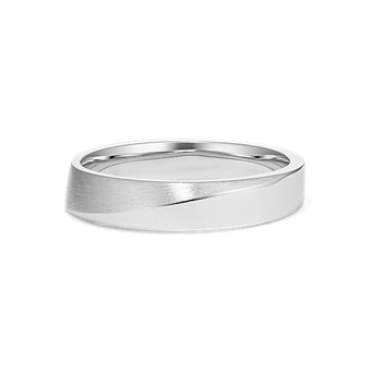 指輪・リング Double Row Knife Edge Band Diamond Edge |結婚指輪(マリッジリング)