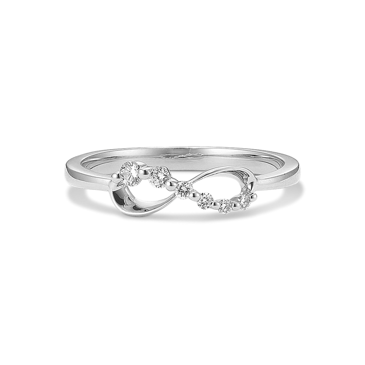 slim fit dress slacks Diamond Ring - 9ct White Gold Diamond Dress Ring main image 1