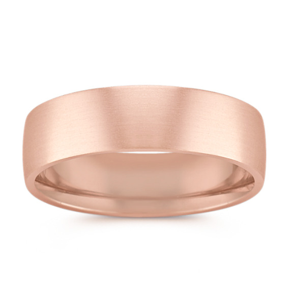 Cheyenne 14k Rose Gold Comfort Fit Ring (6.5mm)