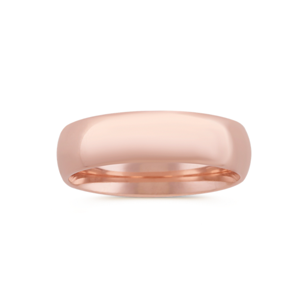 Comfort Fit 14K Gold Band (6mm)