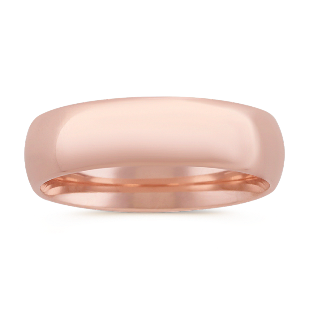 Comfort Fit 14K Gold Band (6mm)